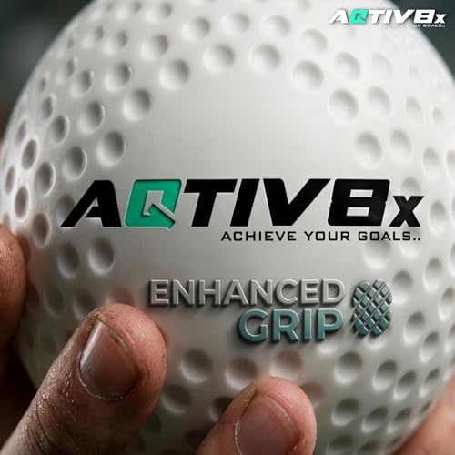 Image of ImTheBest Solid Plastic Field Hockey, Cricket, Golf Training Practice Ball (White, Standard Size)