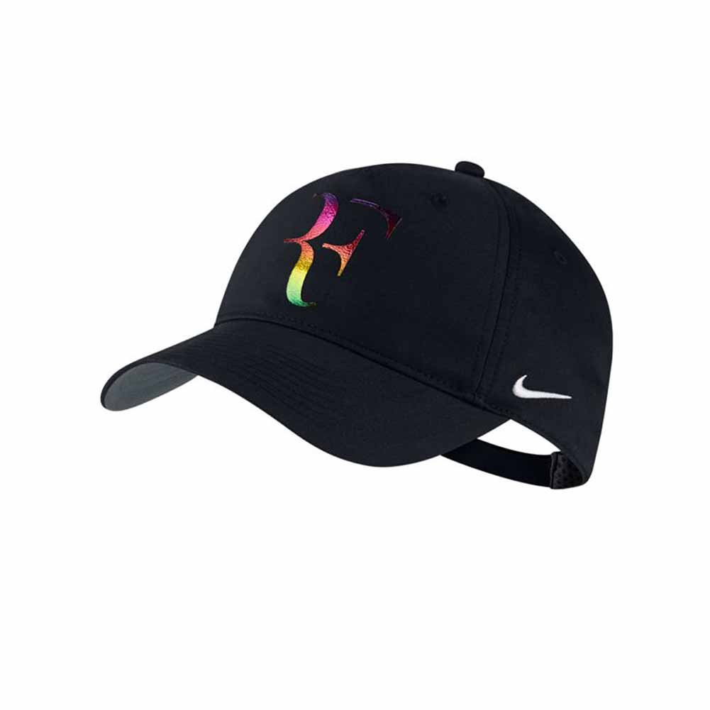 Boné masculino Nike RF Roger Federer Iridescente, Preto, Misc
