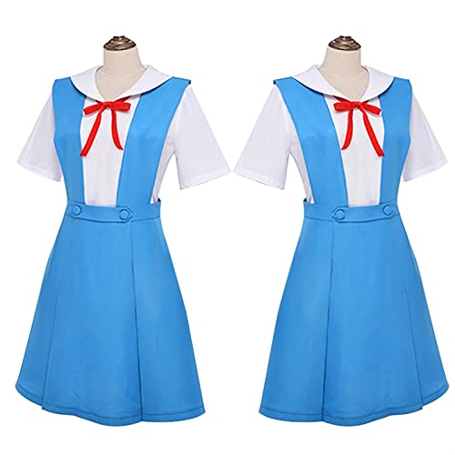 CENZY Disfraz de Evangelion de Halloween para mujer, cosplay de Asuka Langley Soryu Tokio Ayanami Rei, uniforme escolar (talla M: M)