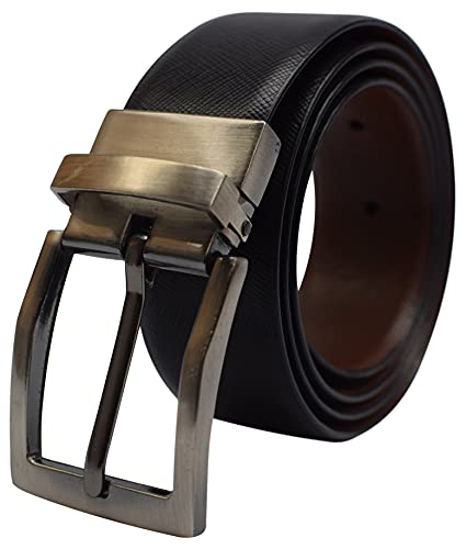 MARSHAL Men's Reversible Leather Belt 1.4