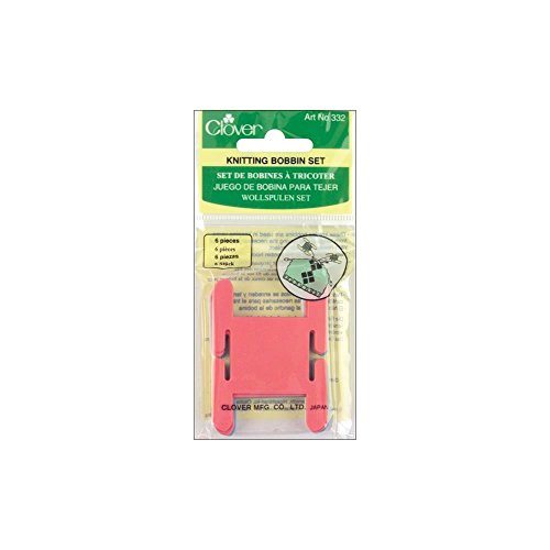 Clover Plastic Knitting Bobbins-6/Pkg 1-1/2"X2-1/2