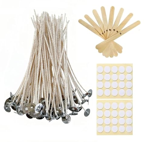 100 mechas para velas 6 pulgadas algodón pack 100
