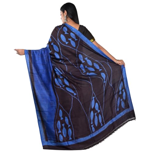 3stones pure silk saree in pure silk – image 2