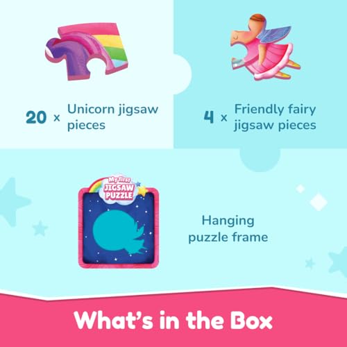 Image of Bloomingo Puzzle Kit - My First Jigsaw Puzzle - Unicorn & The Friendly Fairy - Jigsaw Puzzle for Kids (2-4 Years) 20+ Jigsaw Pieces