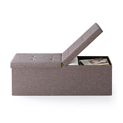 Otto & Ben BPP-OT-45F-BR 45 Inch Storage Ottoman thumb #4