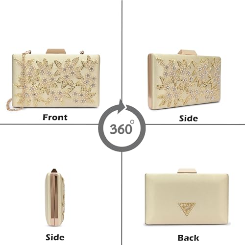 Image of Lavie Signature Women's Ogden Embroyidery Handle Framed Clutch|Ladies Purse |Gift For Women