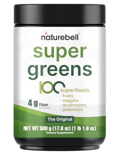 Super Greens Powder, 50 Servings | 100 Superfoods, Fiber & Probiotics