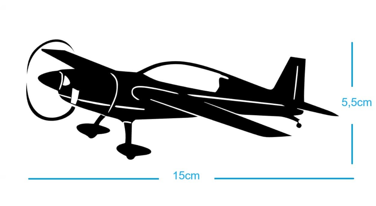 Pegatina de avión (RPMt1/9) (15 cm)