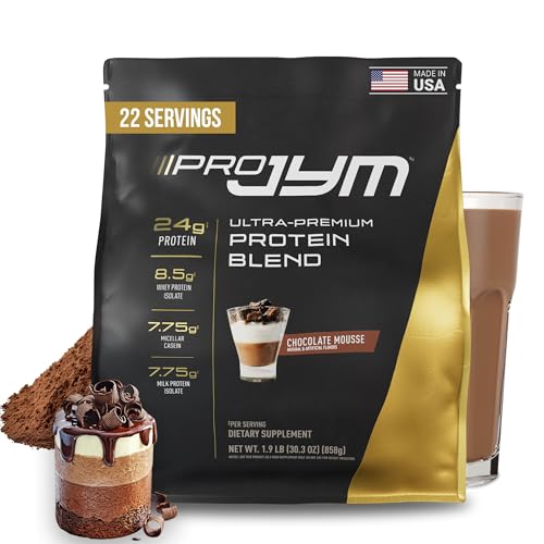 JYM Supplement Science Pro JYM Chocolate Mousse Protein Powder - Whey Protein Isolates, Casein, & Milk Protein, Lean Muscle Building for Men & Women, 22 Servings