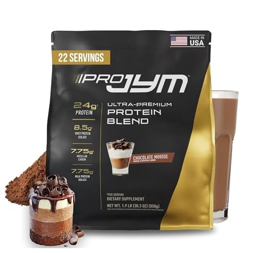 JYM Supplement Science Pro JYM Chocolate Mousse Protein Powder - Whey Protein Isolates, Casein, & Milk Protein, Lean Muscle Building for Men & Women, 22 Servings