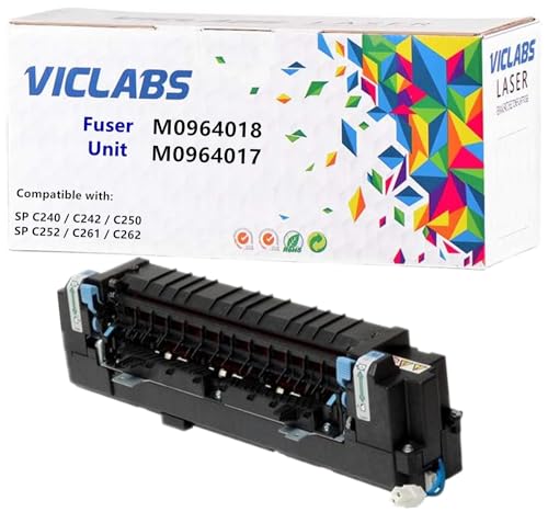 VICLABS M0964018 M0964017 fuser replacement for Ricoh M0964018 M0964017 fuser unit for use in Ricoh SP C240 SP C242 SP C250 SP C252 SP C261 SP C262 SPC240 SPC242 SPC250 SPC261 Printers,110V (1- Pack )