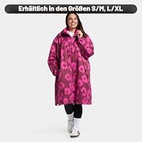 OHS Trockenmantel für Erwachsene, Geschenke für Mutter, Outdoor, wasserdicht, Wickelmantel, Damenjacke, bequem, Sherpa-Sichtschutz, Bademäntel für Damen und Herren, bleiben trocken, Schwimmen, Camping – Ansicht 8