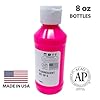milo Fluorescent Acrylic Paint Set of 6 Colors | 8 oz Bottles | Student Neon Colors Acrylics Painting Pack | Glows UV in Black Light | Non-Toxic Arts & Crafts Paints for Artists & Hobby Painters | Made in USA #2