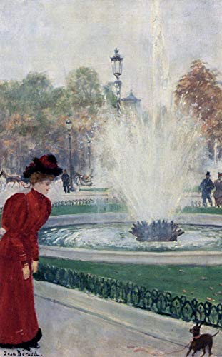 Peinture à l'huile Parisienne au Rond-Point Jean Béraud peinte à la main