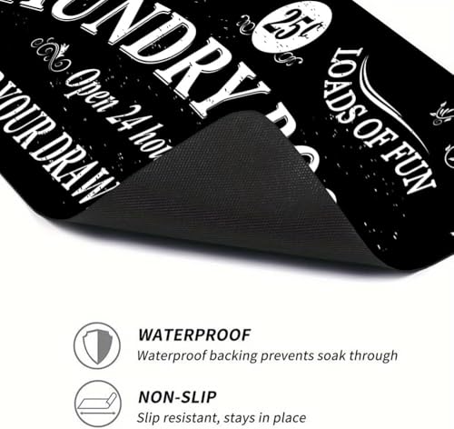 Image of Washing Machine Top Protective Mat,Countertop Absorbent Table Top, Quick-Drying Refrigerator Base, Microwave Oven Protection Pad Laundry and Dryer Covers for Laundry Room and Kitchen (Black)