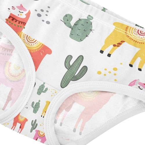Colorful Alpaca Cactus Llamas Toddler Girls's Underwear 2T 202c12254