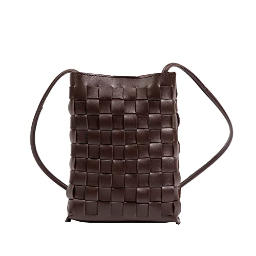 Image of Woven Small Crossbody Bags Cell Phone Purse for Women Teen Girls Small Shoulder Phone Bag
