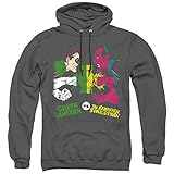 Trevco Dc Gl Vs Sinestro Unisex Adult Pull-Over Hoodie, Charcoal, 3X-Large