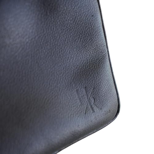 Necessaire de couro legitimo masculina e feminina resistente para viagem bolsa organizadora maquiage