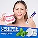 Denture Cleaning Tablets - 120 Retainer Cleaner Tablets, Removes Odors & Stains - For Dentures, Night Guards, Retainers, Aligners & Dental Appliance Cleaner - Mint Flavor - 4 Month Supply