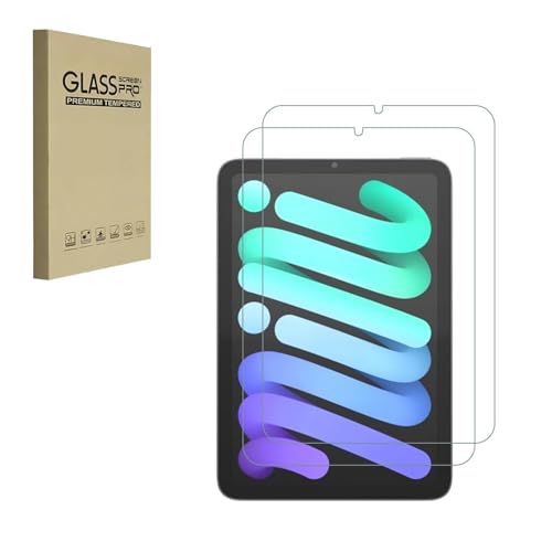 Compatibile con Apple iPad Mini 6 2021 Release Pellicola protettiva in vetro temperato antigraffio senza bolle ad alta definizione confezione da 2 8.3 pollici