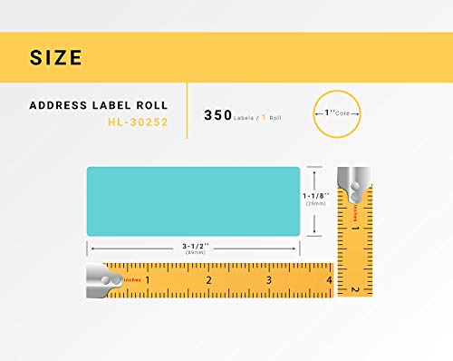 Houselabels Compatible Dymo 30252 Blue, Purple, Orange, Pink Address Labels (1-1/8" X 3-1/2") Compatible With Rollo, Dymo Lw Printers, 4 Rolls / 350 Labels Per Roll #TOP1