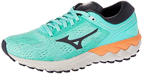 Tênis Tenis Mizuno Wave Sky Rise, Mizuno, Adulto Unissex, Verde/Laranja, 36