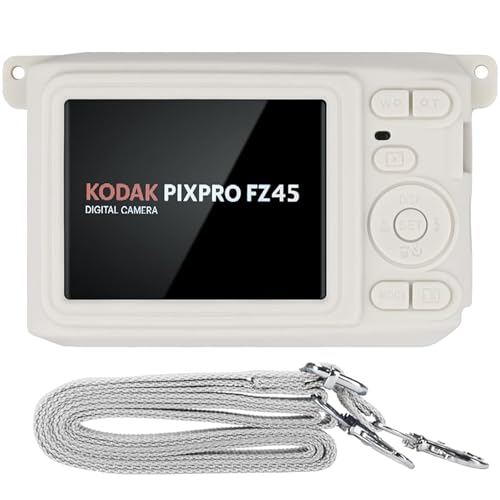 Baval �V���R�[���J�o�[�P�[�X Kodak PIXPRO Friendly Zoom FZ45 16MP �f�W�^���J�����p (�z���C�g�P�[�X)
