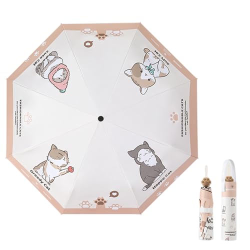 Parapluie UV compact idéal pour les sorties et trajets des femmes