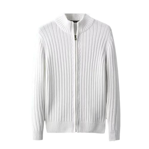 Cardigan en tricot homme zippé contre le froid changeant de mi-saison