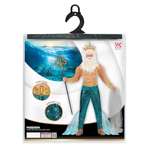 Costume Poséidon avec détails du monde sous-marin Widmann - 5