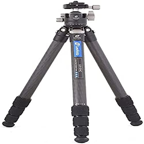 Leofoto - Ranger - Trípode de Carbono con Cabeza de Bola - Sistema Twist-Lock- Patas Ajustables en 3 ángulos - Ideal para fotografía Macro - LS-324C+LH-40PCL Cover