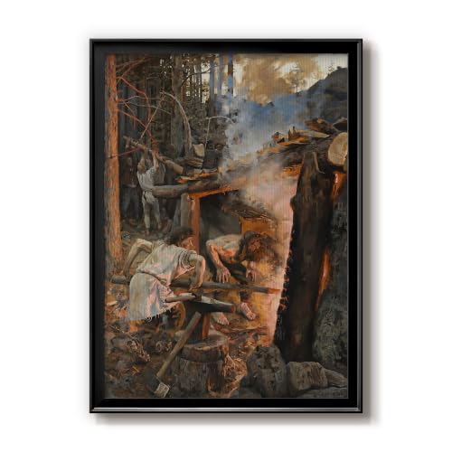 Akseli Gallen-Kallela | Forging Of Sampo | Black Framed Hangings | GAL101
