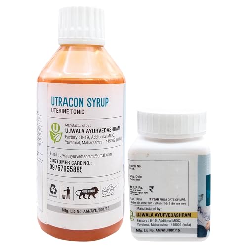 Ujwala Ayurvedashram Utracon Capsule&Utracon Srup Combination Kit For Vaginal Infection,Incontinence,Urinary Track... - Image 2