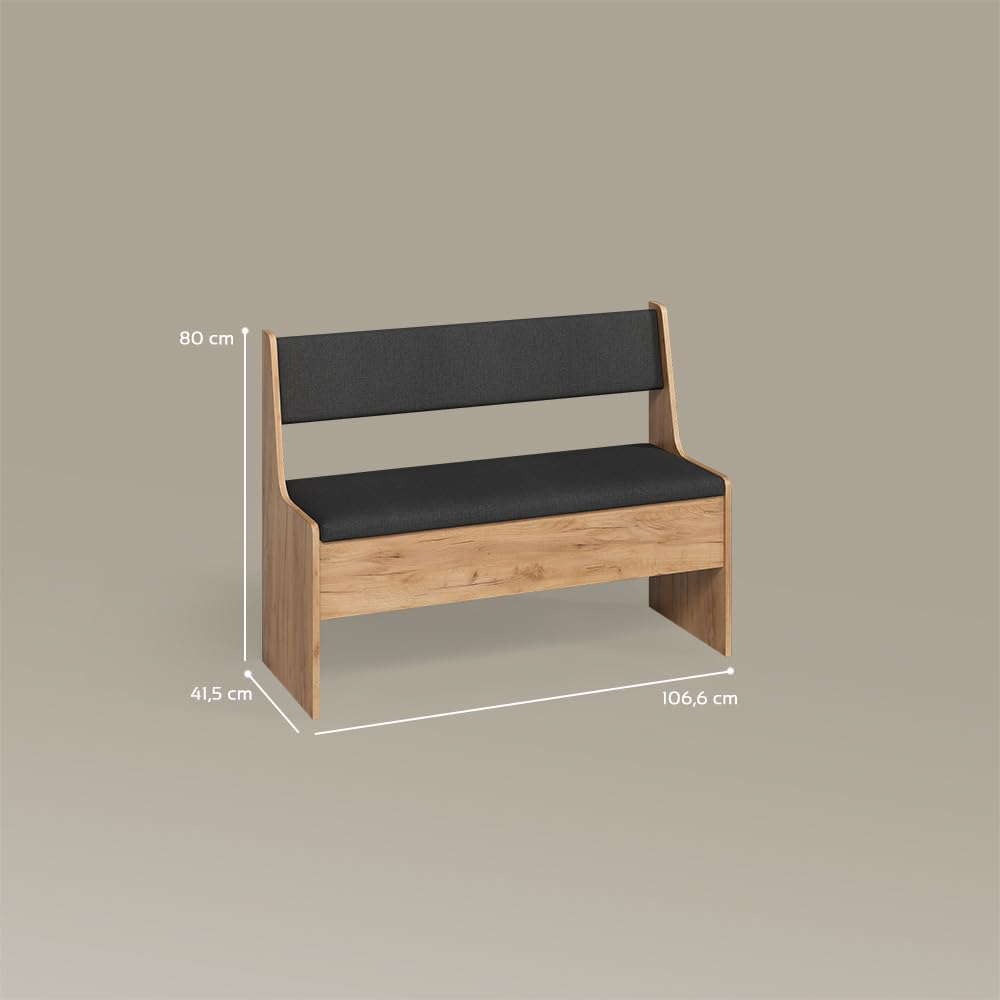 Livinity Esszimmer-Bank Tiberio, Sandeiche, 41.5 x 106.6 cm