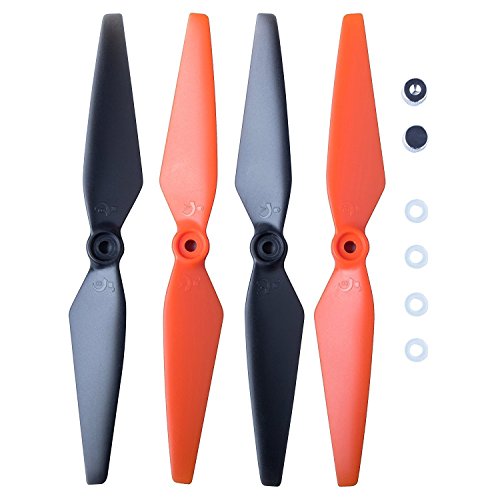 Contixo F18 Drone Propeller Set - Genuine Quadcopter Propellers with Silicone Rings and Aluminum Screws (Set of 4)