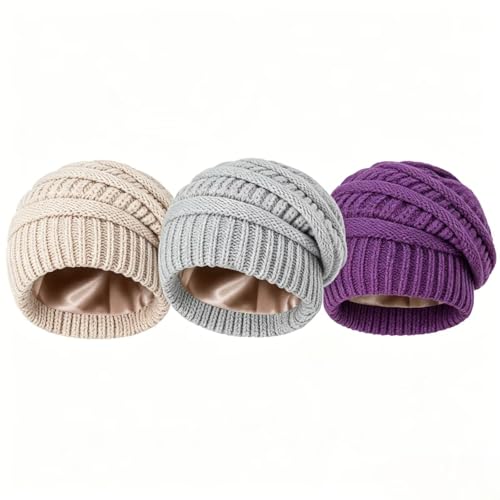 Image of Fashionable Silk-Interior Beanie