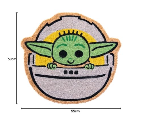 Miniatura 3 de Grupo Erik Felpudo Star Wars Grogu - Felpudo Entrada casa Friki : Tapete Entrada casa, Decoracion hogar | Alfombra Exterior de Fibra de Coco Antideslizante e Impermeable (50x55cm)