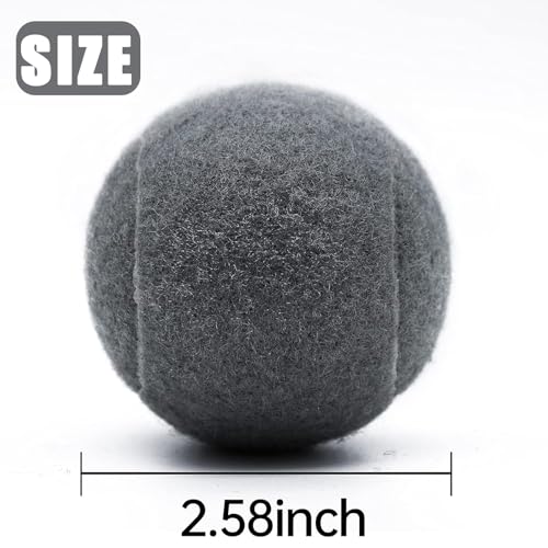 Image of Tennis Balls, Magicorange12 Pack Advanced Training Tennis Balls Practice Balls, Pet Dog Playing Balls, Come with Mesh Bag for Easy Transport, Good for Beginner Training Ball (Grey)