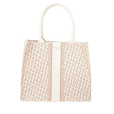 Tosca Blu Borsa Shopping grande logata Saint Tropez Beige