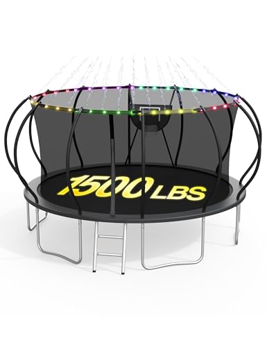 XMIKA 12 ft Trampoline with Enclosure