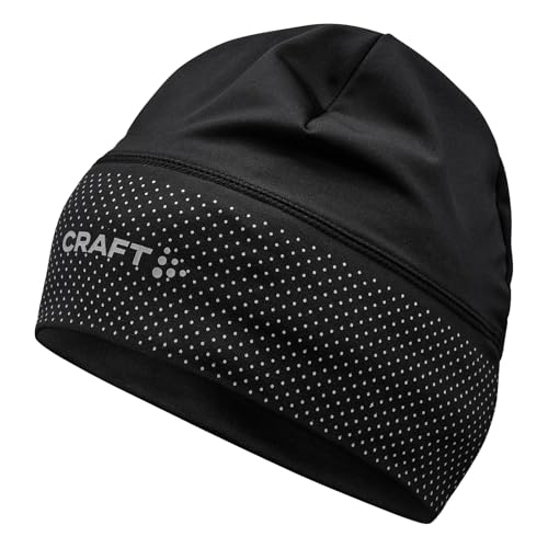 Craft Unisex Lumen Fleece 2 Bonnet, Black, L|XL
