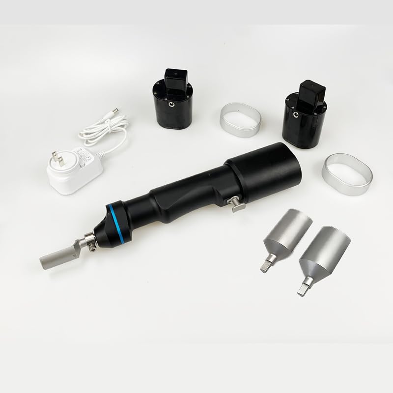 Smar Medical Veterinary Orthopedic Surgery Electric Power Drill Tools TPLO Saw Hand Piece Kit with Bone Saw Blades (TPLO Saw Bone Drill with Sterilizer Case), Black