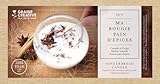 Découvrez ce Kit Créatif Bougie de Graine Creative qui vous permettra de confectionner une adorable bougie parfumée DIY senteur Pain d'épices! La bougies parfumée Pain d'épices est idéale à faire bruler pendant les fêtes de fin d'années. Sa douce odeur de pain d'épices tout juste sortie du four vous ramènera directement en enfance et créer une ambiance chaleureuse et cocooning. Grâce à la canelle de Ceylan et la Badiane vous pourrez décorer et personnaliser votre bougie pour l'offrir à vos proch