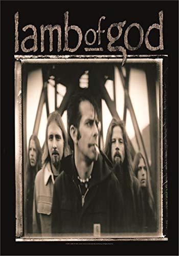 Heart Rock vlag Original Lamb of God Band Shot, stof, meerkleurig, 110 x 75 x 0,1 cm