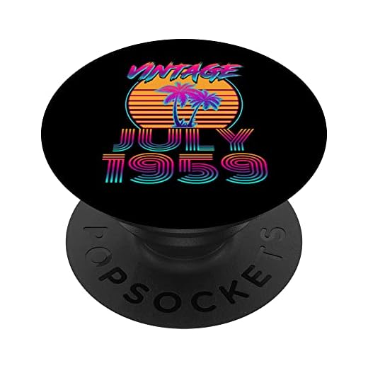 63 años Retro Vintage 80s julio de 1959 63 cumpleaños PopSockets PopGrip Intercambiable