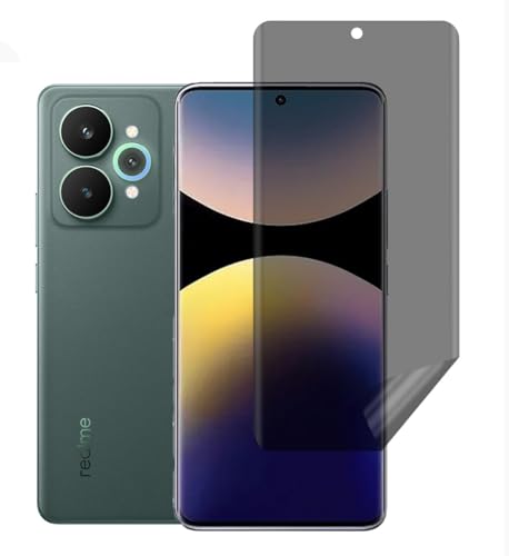 Image of ZARALA Privacy Hydrogel Screen Protector for Realme 15 5G / 15 Pro Anti-Spy Flexible TPU Private Protective Film, Anti-Scratch Anti-Peeping Ultra-Thin Soft Hydrogel Protective Film