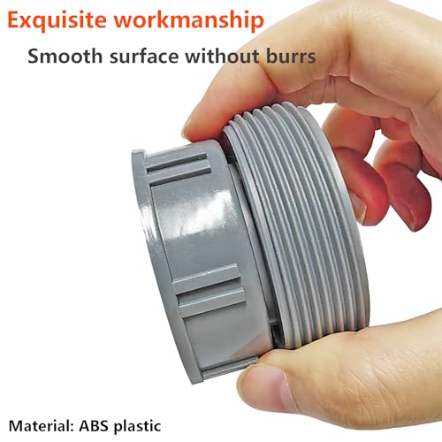 Qrity 1PCS Kitchen Sink Waste Pipe Fitting 45mm Female Thread to 58mm Male Thread Plastic Reducer Adapter for Odour Traps Siphon - Image 3