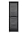 Perfect Shutters Premier Louver Exterior Decorative Shutter, 15" x 71", Black