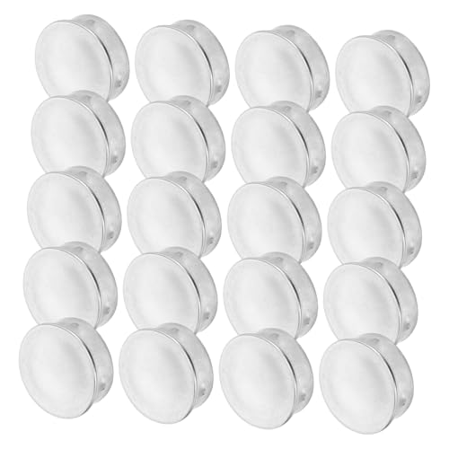 SHINEOFI Robust Stainless Steel Tube End Caps 20 Pcs Round Pipe Stopper 19mm Od 16.8mm Welding Needed Leak-Resistant Design